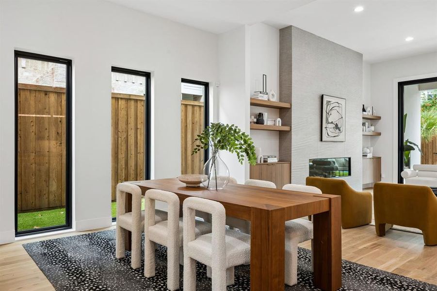Furnished interior view inside a new home in , Dallas (Image 31).