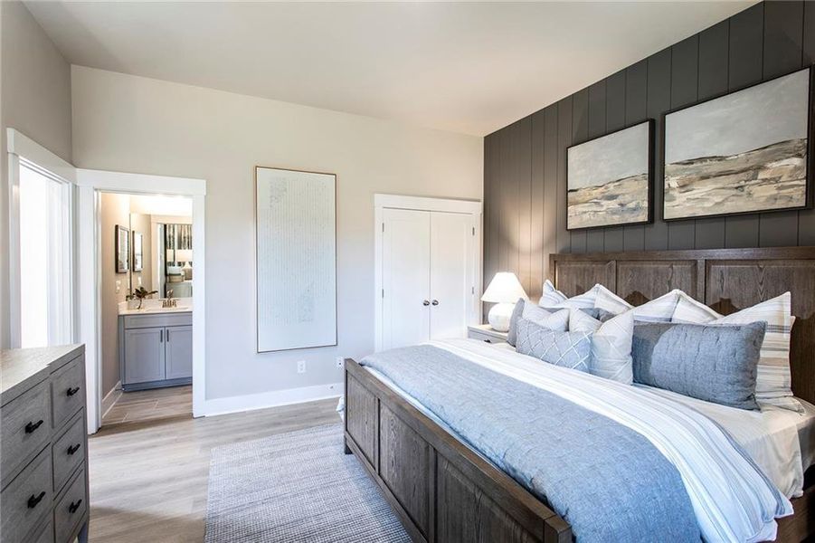 Furnished interior view inside a new home in The Groves at Myrtle: Myrtle Street, Roswell (Image 27).