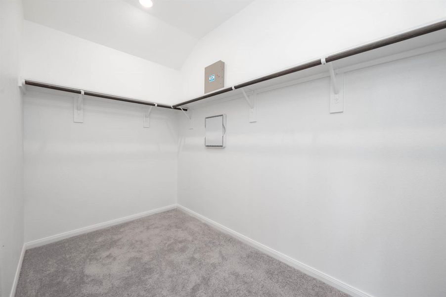 Generous sized walk-in closet. Generous sized walk-in closet.