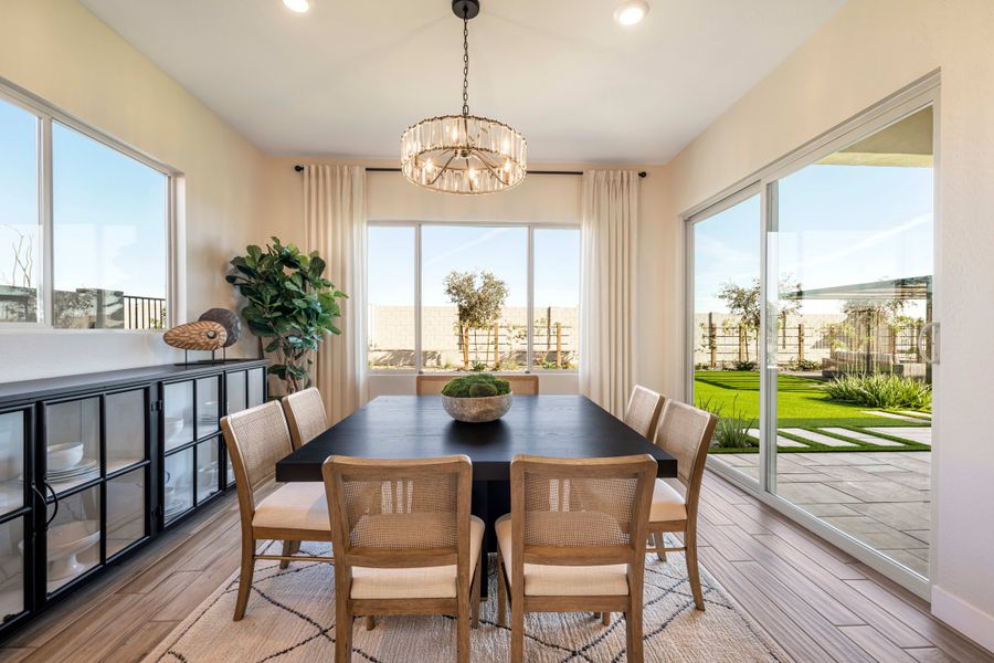 Representative furnished interior of a home built from the Mojave Plan 60-3 by Tri Pointe Homes in Abel Ranch, Goodyear (Image 8).