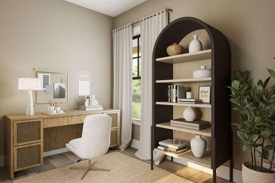 Furnished interior view inside a new home in , Weatherford (Image 8).