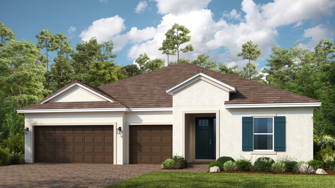 Representative exterior photo of a completed home built from the Saint Croix by Taylor Morrison in Victoria Lakes, Odessa, FL (Image 19).