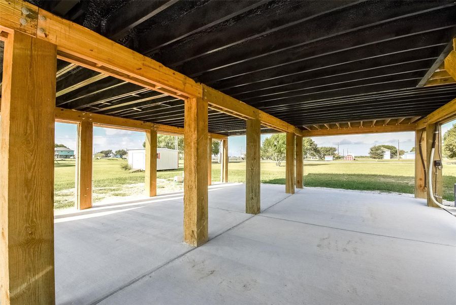 In-progress construction of a new home in , Palacios, TX (Image 38).