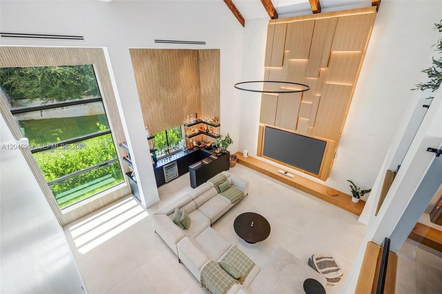 Furnished interior view inside a new home in , Miami (Image 12).