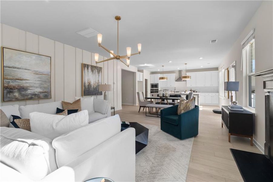 Furnished interior view inside a new home in Abbotts Crossing, Conyers (Image 12).