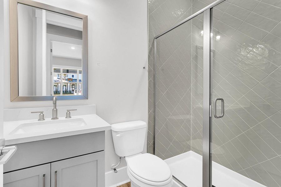 Furnished interior view inside a new home in Hidden Ponds Reserve, Awendaw (Image 11).