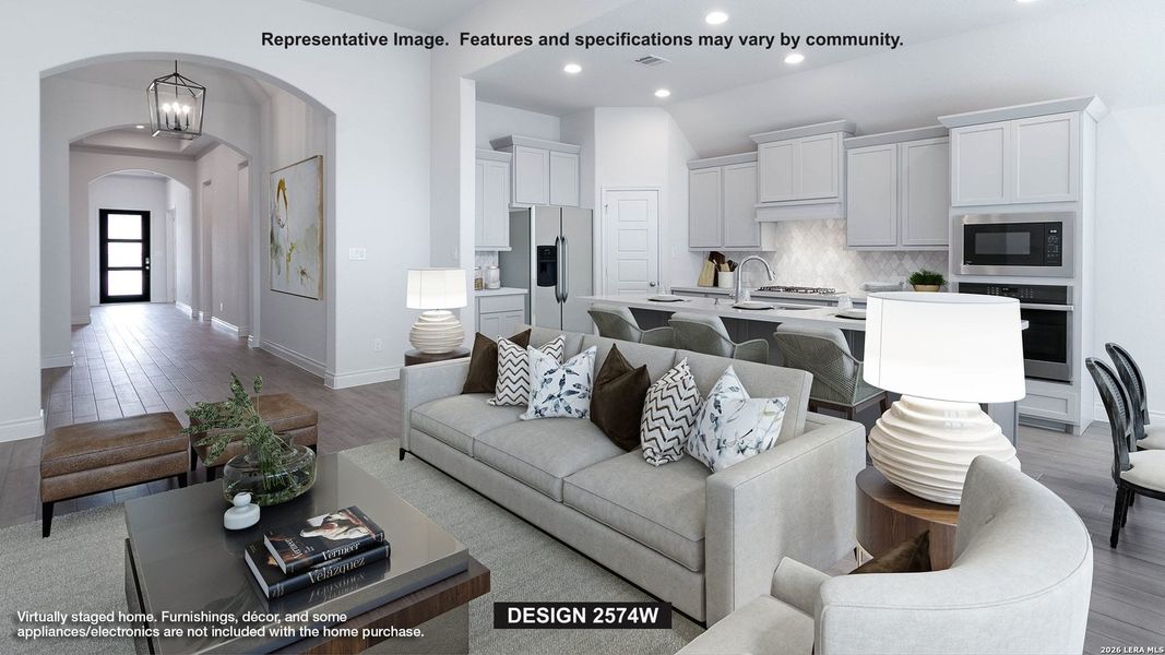 Furnished interior view inside a new home in Mayfair, New Braunfels (Image 3).