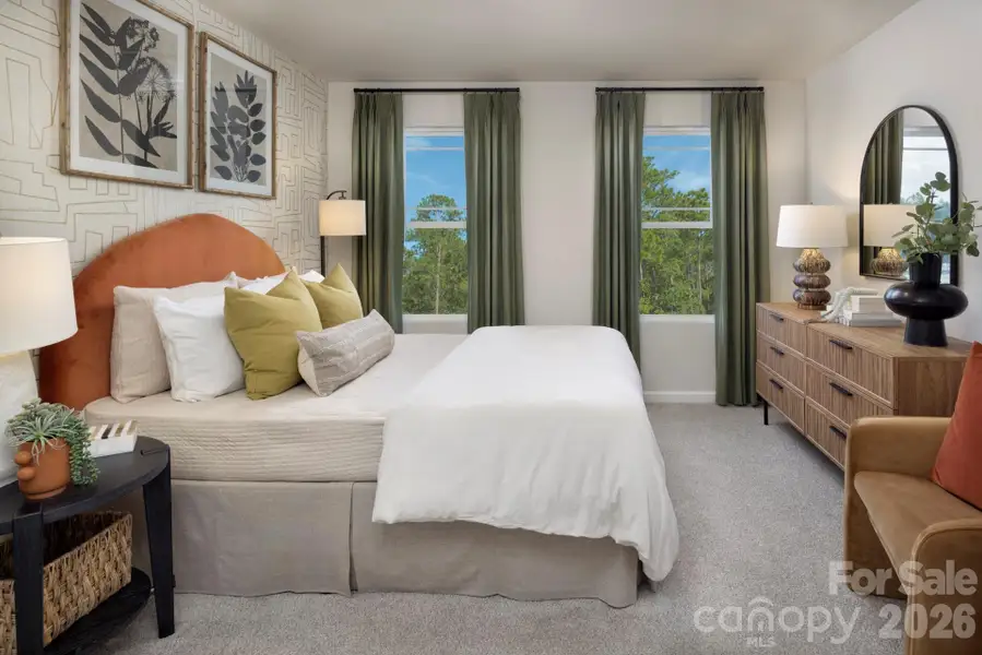 Furnished interior view inside a new home in Bailey Run, Charlotte (Image 9).