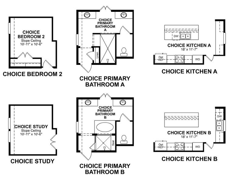 2D floor plan layout for the Cameron by Beazer Homes in Austin Point: Heritage Collection, Richmond, TX (Image 4). 2D floor plan layout for the Cameron by Beazer Homes in Austin Point: Heritage Collection, Richmond, TX (Image 4).