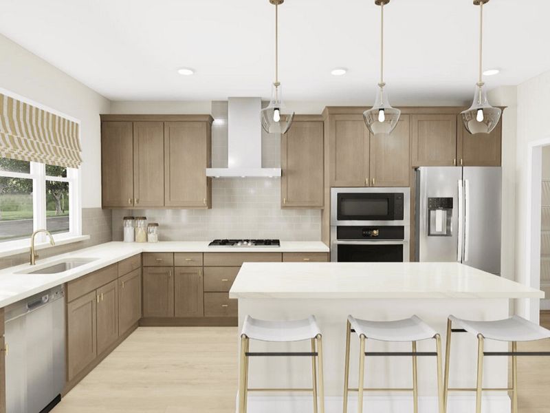 Representative furnished interior of a home built from the Douglas by Tri Pointe Homes in Ellis Townes, Charlotte (Image 2).