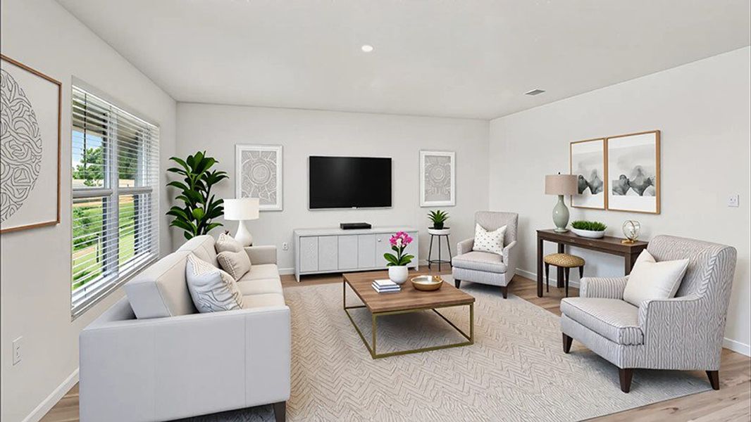 Representative furnished interior of a home built from the Aria by D.R. Horton in Sandal Key, Weeki Wachee (Image 5).