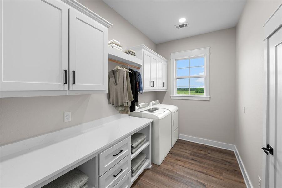 Furnished interior view inside a new home in , Point (Image 15).