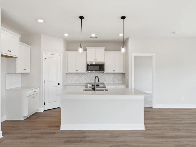Representative furnished interior of a home built from the The Glen A by Davidson Homes LLC in Meadow Ridge Estates, Josephine (Image 4). Representative furnished interior of a home built from the The Glen A by Davidson Homes LLC in Meadow Ridge Estates, Josephine (Image 4).