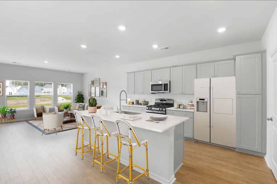 Furnished interior view inside a new home in , Summerville (Image 4).