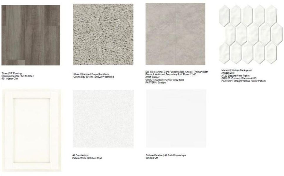 Sample of building materials used in homes in Auburn Glen, Dacula (Image 31).