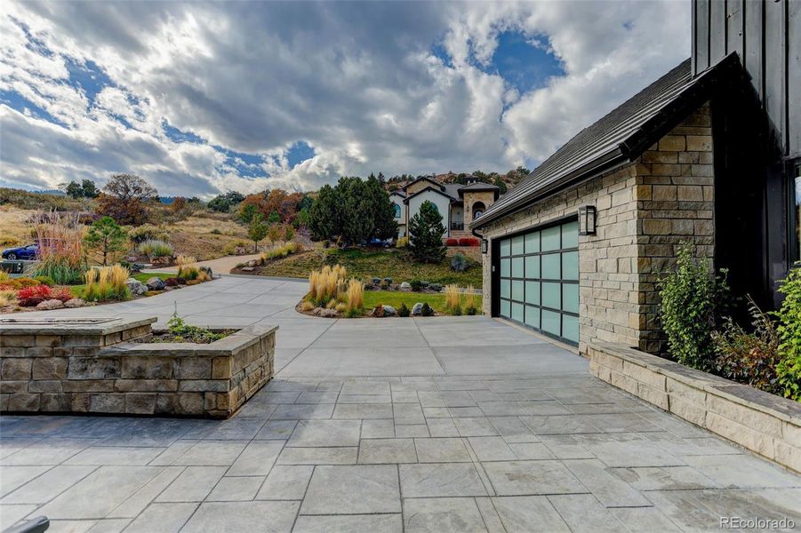 Front porch firepit Front porch firepit