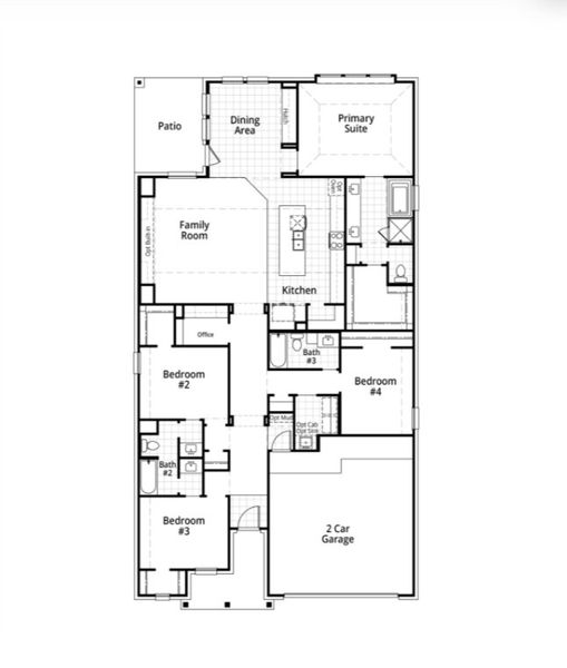 2D floor plan layout for the Brent Plan by Highland Homes in Two Step Farm: 50ft. lots, Montgomery, TX (Image 3). 2D floor plan layout for the Brent Plan by Highland Homes in Two Step Farm: 50ft. lots, Montgomery, TX (Image 3).