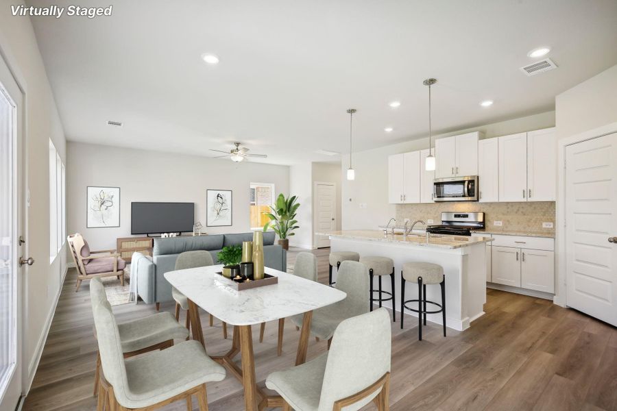 Photo is not of the actual home but is an inspirational photo of builder’s model home and may depict options, furnishings, and/or decorator features that are not included.