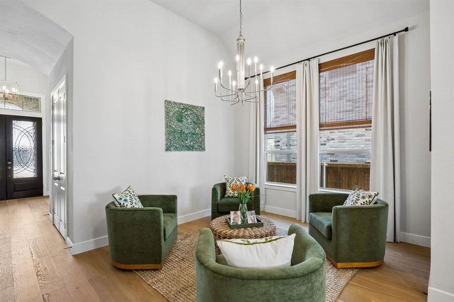 Furnished interior view inside a new home in Sandbrock Ranch, Aubrey (Image 18).