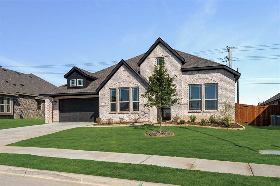 Front exterior of a new home in Arcadia Trails Classic 60, Balch Springs, TX, highlighting curb appeal (Image 1). Front exterior of a new home in Arcadia Trails Classic 60, Balch Springs, TX, highlighting curb appeal (Image 1).