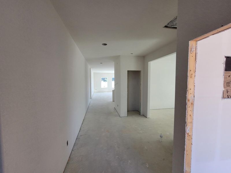 Hall with concrete flooring Hall with concrete flooring