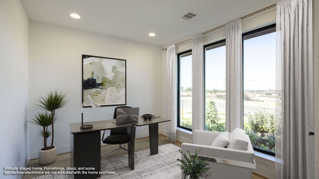 Furnished interior view inside a new home in Eldorado At Santa Rita Ranch 60', Liberty Hill (Image 7).