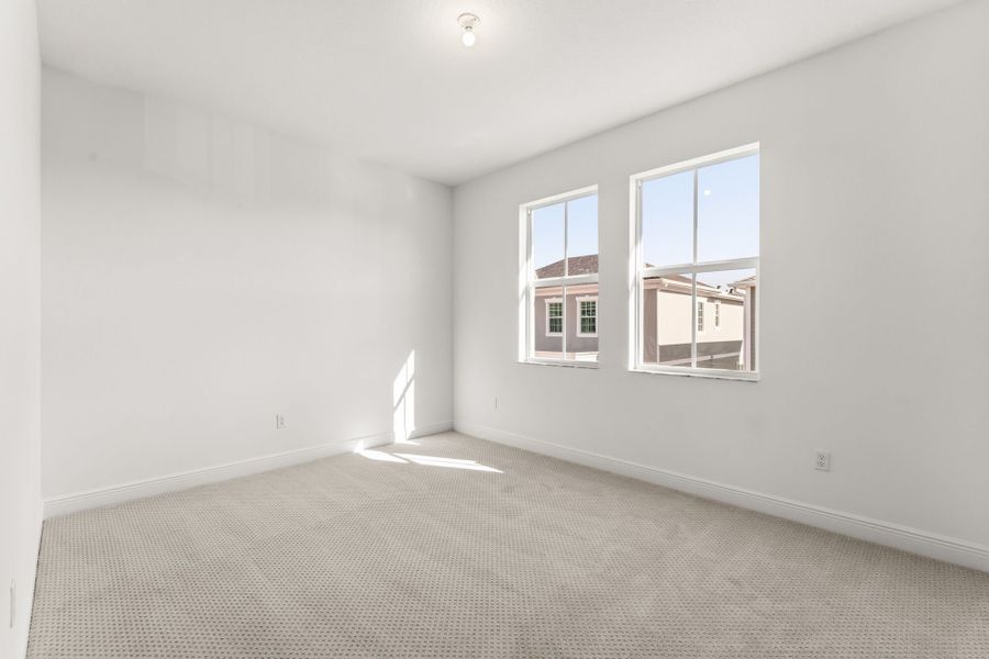 Representative unfurnished interior of a home built from the Marigold by Mattamy Homes in Newfield - Rosette Park, Palm City (Image 20).