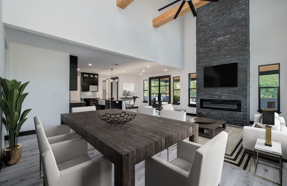 Furnished interior view inside a new home in , Trinity (Image 8).