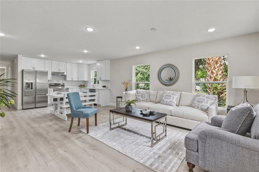 Furnished interior view inside a new home in , Deland (Image 6).
