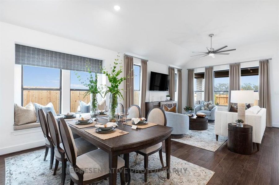 Furnished interior view inside a new home in Treeline, Justin (Image 37).