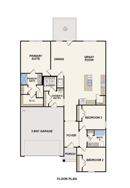 2D floor plan layout for the Buchanan by Century Communities in Mirabella, Brookshire, TX (Image 2). 2D floor plan layout for the Buchanan by Century Communities in Mirabella, Brookshire, TX (Image 2).