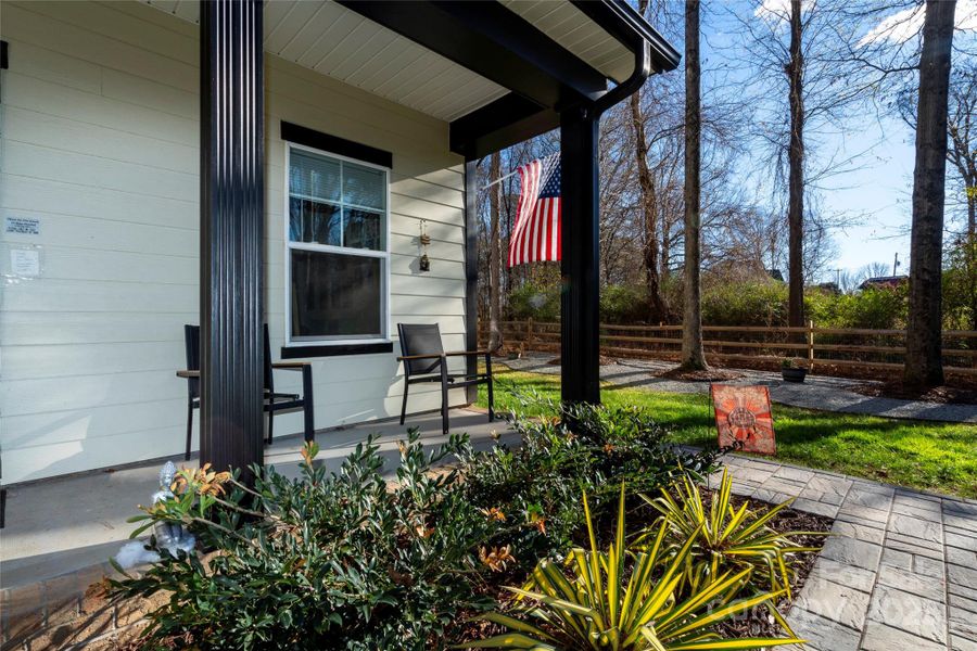 Exterior details and patio area of a home in , Huntersville (Image 3). Exterior details and patio area of a home in , Huntersville (Image 3).