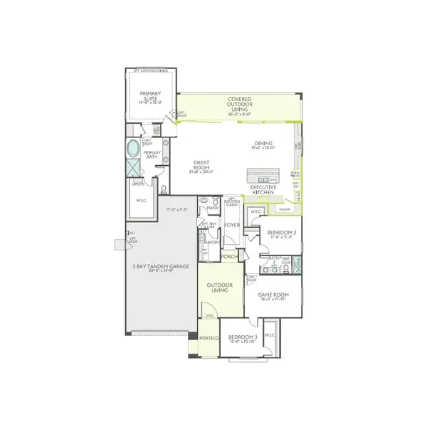 2D floor plan layout of this home in Whispering Hills, Laveen, AZ (Image 2). 2D floor plan layout of this home in Whispering Hills, Laveen, AZ (Image 2).