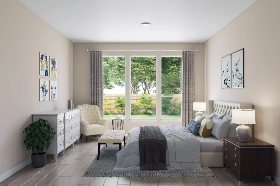 Furnished interior view inside a new home in Azalea Trails, Houston (Image 7). Furnished interior view inside a new home in Azalea Trails, Houston (Image 7).