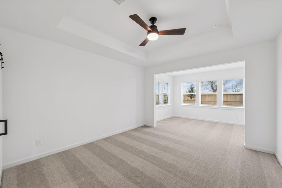 Spacious primary suite with sitting room