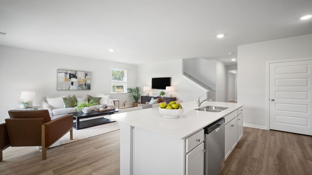 Furnished interior view inside a new home in Fernhill Farms, Statesboro (Image 9).