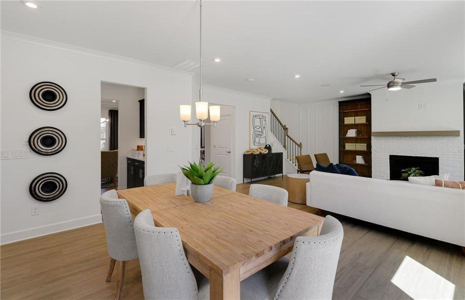 Furnished interior view inside a new home in Riversprings, Dacula (Image 18).