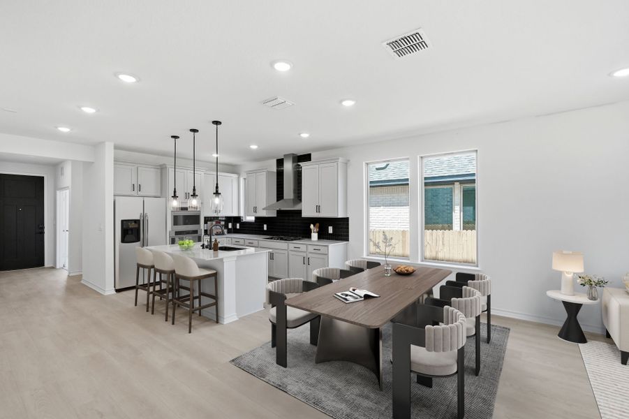 Furnished interior view inside a new home in Davis Ranch, San Antonio (Image 6).