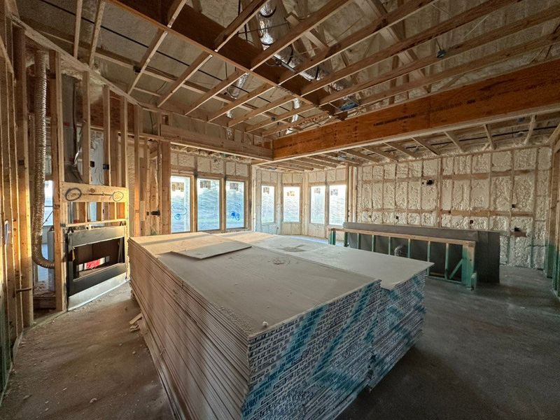 In-progress construction of a new home in Fannin Ranch, Leonard, TX (Image 9).