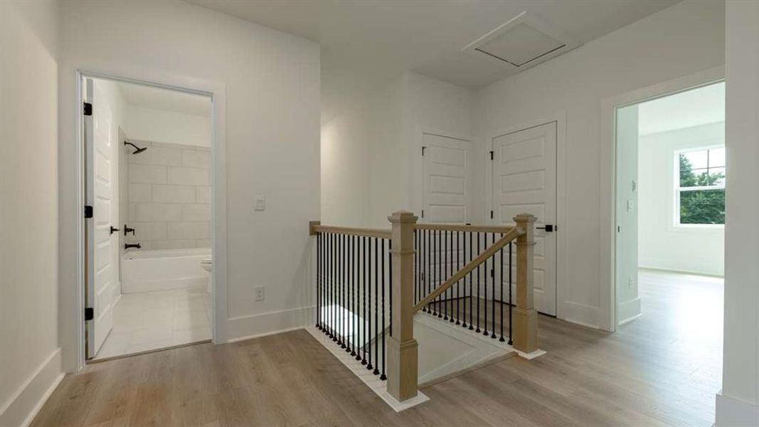 Furnished interior view inside a new home in The Village at Sandy Plains, Marietta (Image 10). Furnished interior view inside a new home in The Village at Sandy Plains, Marietta (Image 10).