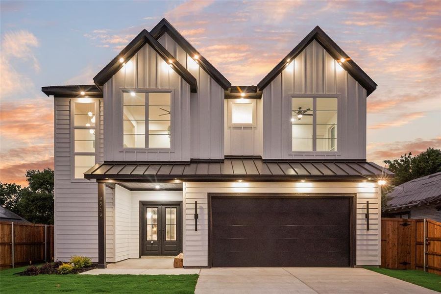 Front exterior of a new home in , Dallas, TX, highlighting curb appeal (Image 28). Front exterior of a new home in , Dallas, TX, highlighting curb appeal (Image 28).