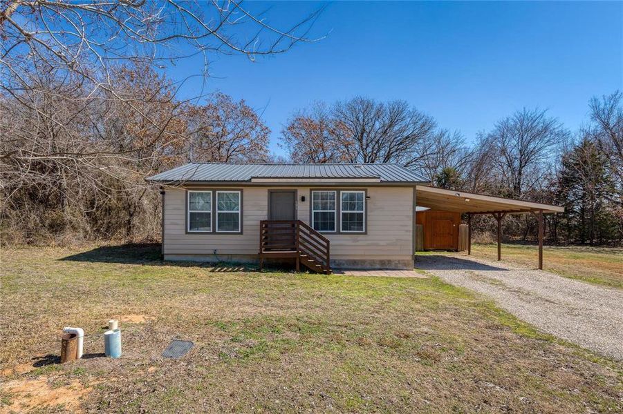 Exterior details and patio area of a home in , Azle (Image 1). Exterior details and patio area of a home in , Azle (Image 1).