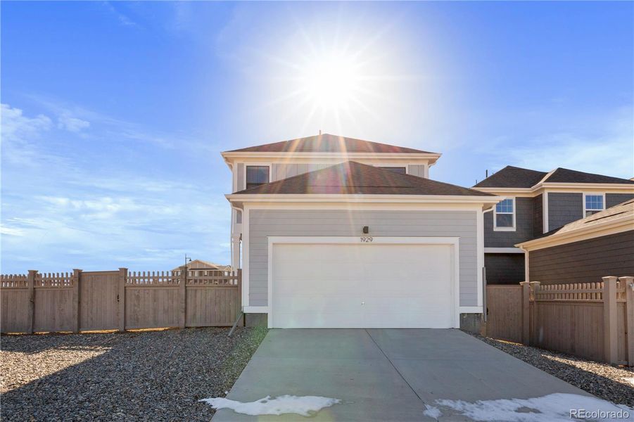 Front exterior of a new home in Westerly, Erie, CO, highlighting curb appeal (Image 17).