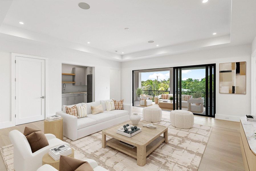 Furnished interior view inside a new home in , Fort Lauderdale (Image 48). Furnished interior view inside a new home in , Fort Lauderdale (Image 48).