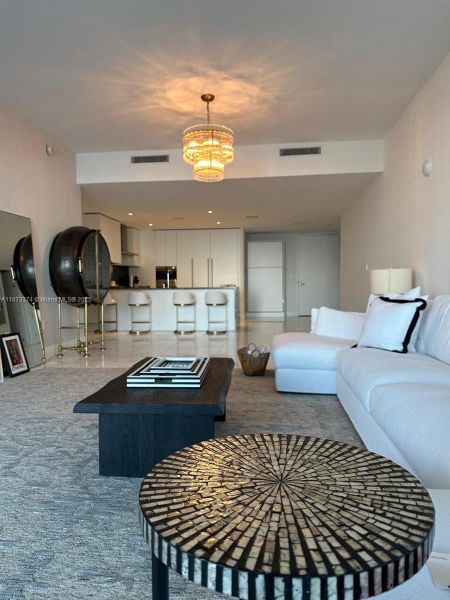 Furnished interior view inside a new home in , Miami (Image 9).