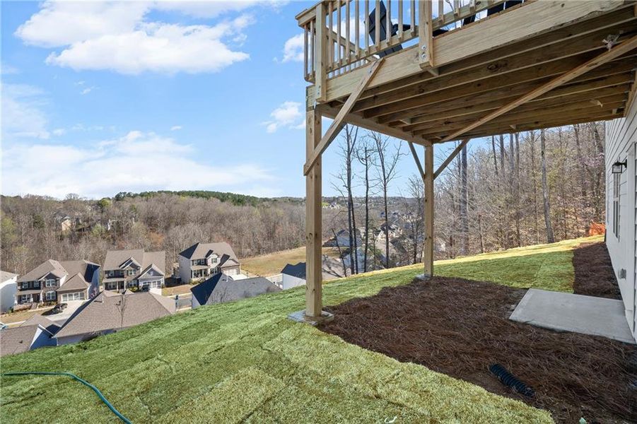 Exterior details and patio area of a home in Sierra Creek, Hoschton (Image 3).