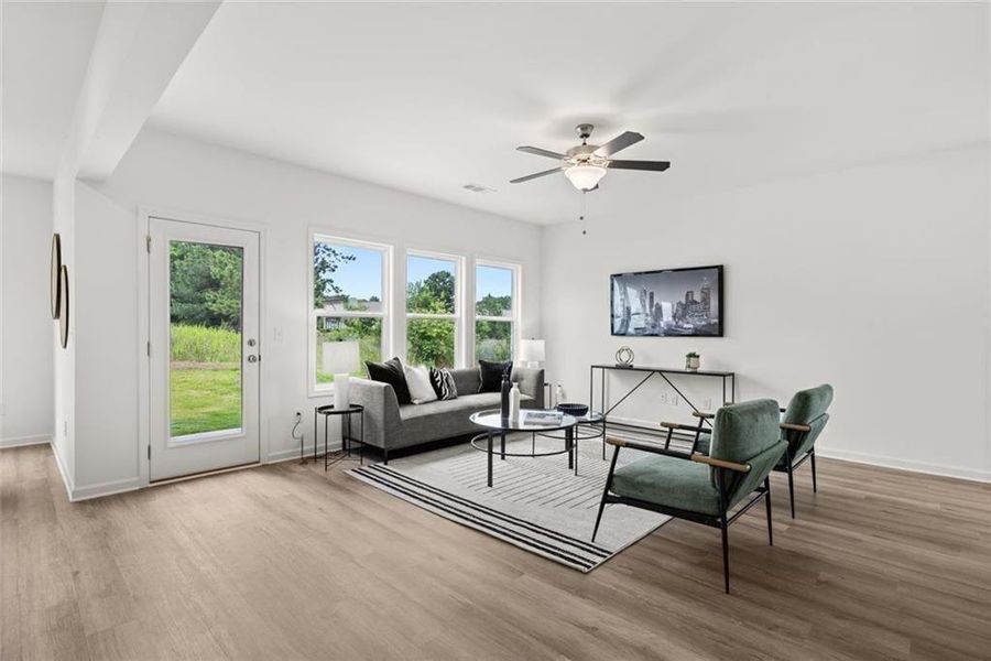 Furnished interior view inside a new home in , Loganville (Image 34).
