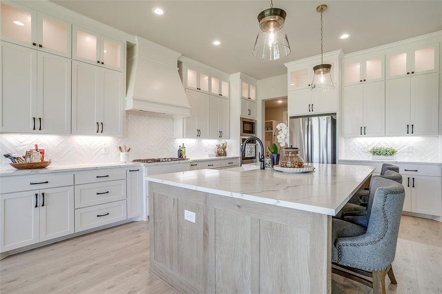 Furnished interior view inside a new home in , Weatherford (Image 12).