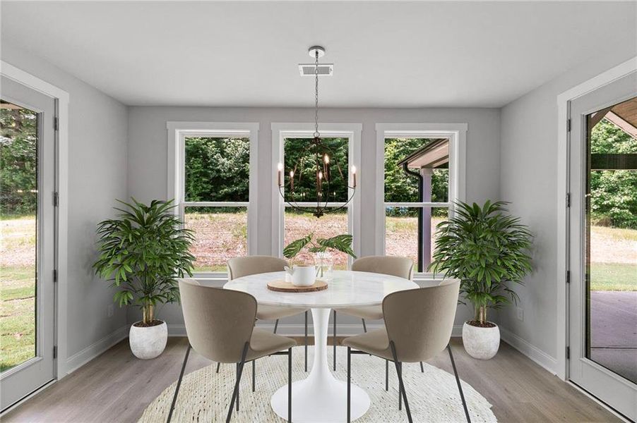 Furnished interior view inside a new home in The Meadows at Lake Circle, Buchanan (Image 19).