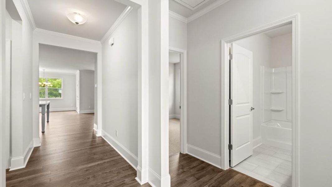 Spacious, unfurnished interior of a new home in Hamptons at Riverwood North, Dallas (Image 10).